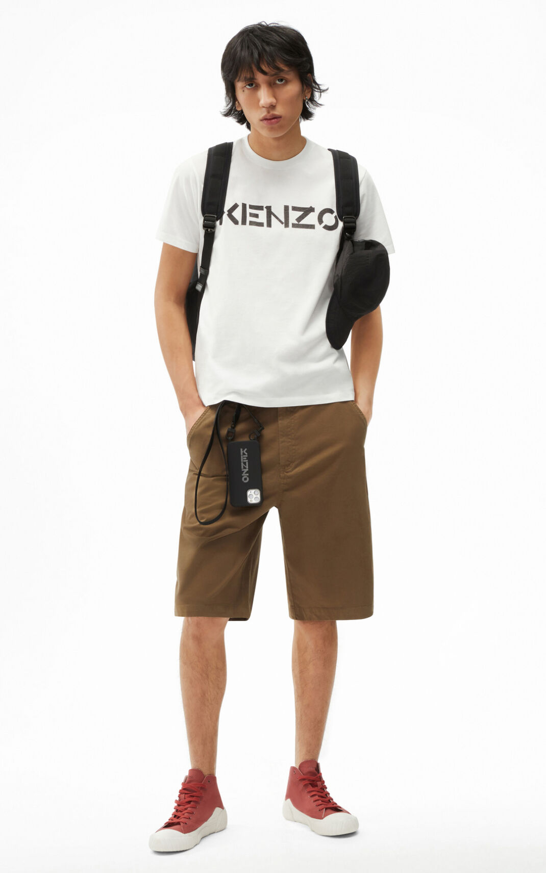 Kenzo Logo μπλουζακια ανδρικα ασπρα | GR179559